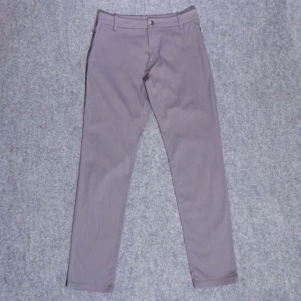 Birddogs Chino Pants Men's 30x31 Gray Unlined Performance Stretch Golf Preppy